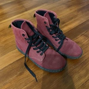 Burgundy Dr.Marten Shoes